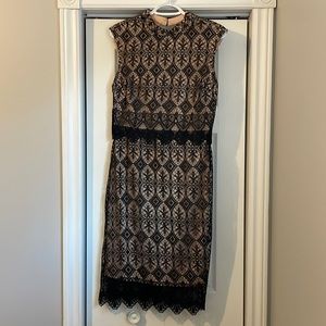 Women’s black dress size medium midi length
